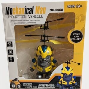 Mechanical Man Induction Flying Toy – Infrared Hand-Controlled Helicopter